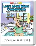 CS0305 Learn About Water Conservation Coloring and Activity Book with Custom Imprint